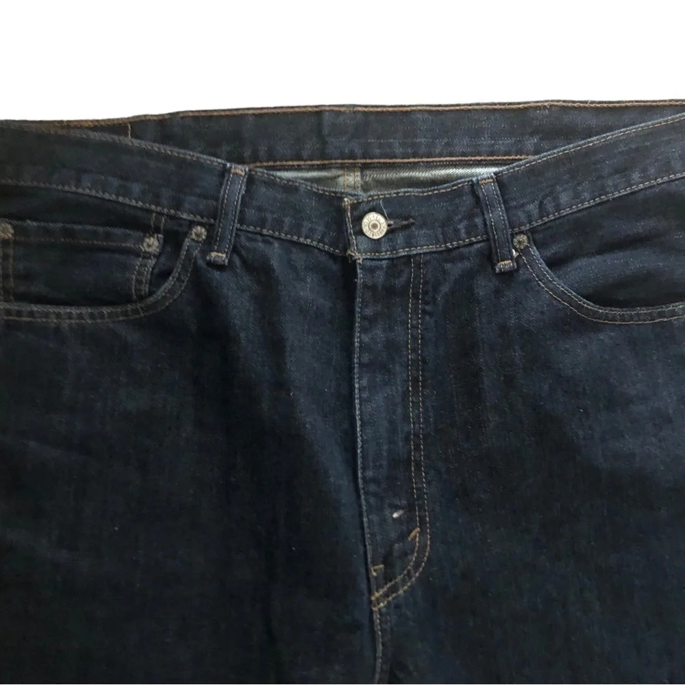 Levi’s 505 Men’s Straight Fit Jeans 38X30 100% Cotton Dark Wash Button/Zip Blue